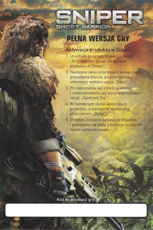 Media for Snajperskie Gry Wszechczasów cz. 1 (Windows): Sniper: Ghost Warrior - Gold Edition Steam code