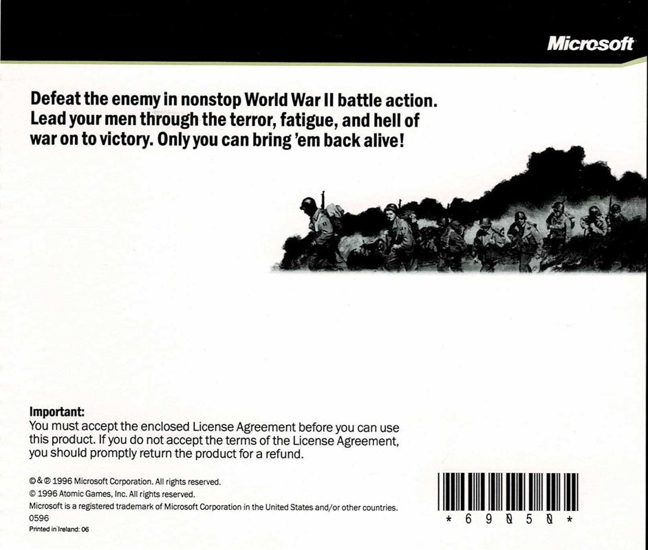 Other for Close Combat (Windows): Jewel Case - Back