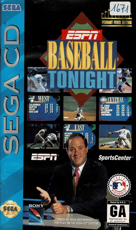 Front Cover for ESPN Baseball Tonight (SEGA CD)