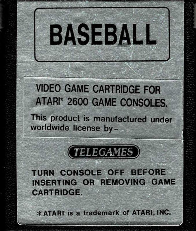 Media for Major League Baseball (Atari 2600)