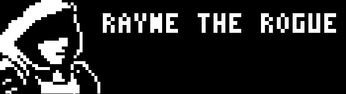 Front Cover for Rayne the Rogue (Arduboy)