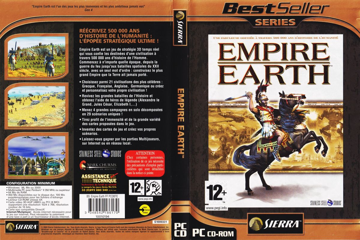 Full Cover for Empire Earth (Windows) (BestSeller Series release)