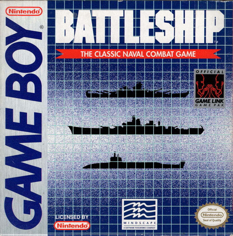 Front Cover for Battleship: The Classic Naval Combat Game (Game Boy): Not sure this is better than what's on file, but thought I'd give it a shot