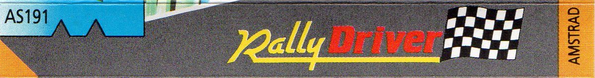 Spine/Sides for Rally Driver (Amstrad CPC) (Alternative Software release)