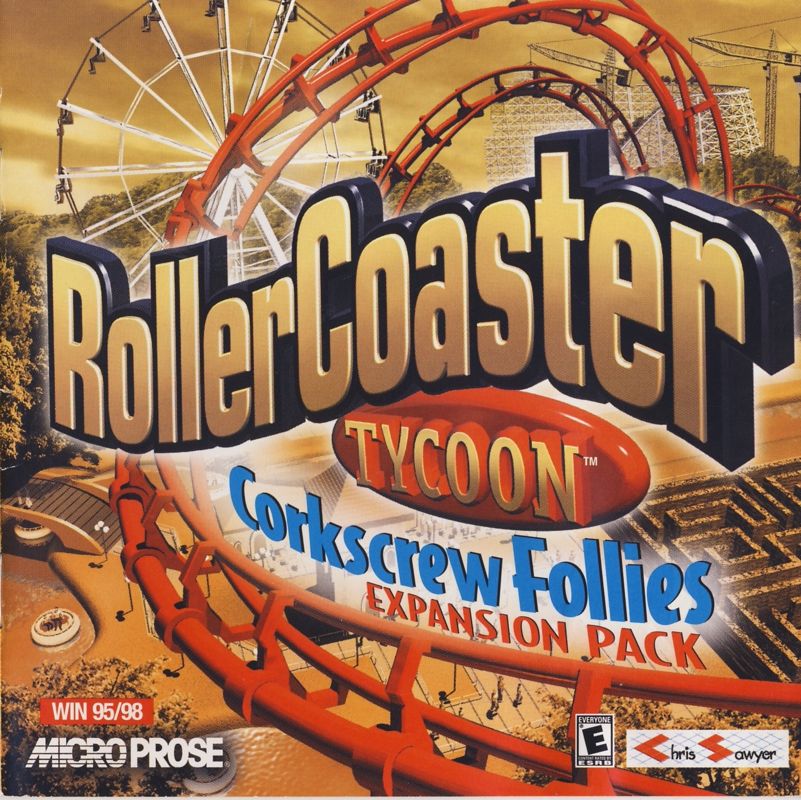 Manual for RollerCoaster Tycoon: Gold Edition (Windows) (3-disc edition): Corkscrew Follies - Front