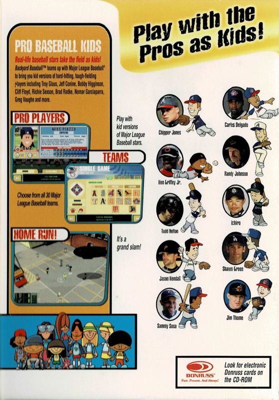 Inside Cover for Backyard Baseball 2003 (Macintosh and Windows): Right