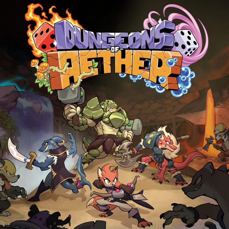 Front Cover for Dungeons of Aether (Nintendo Switch) (download release)