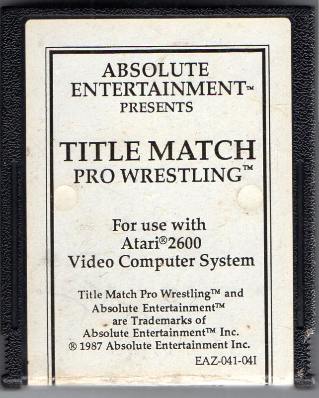 Media for Title Match Pro Wrestling (Atari 2600)