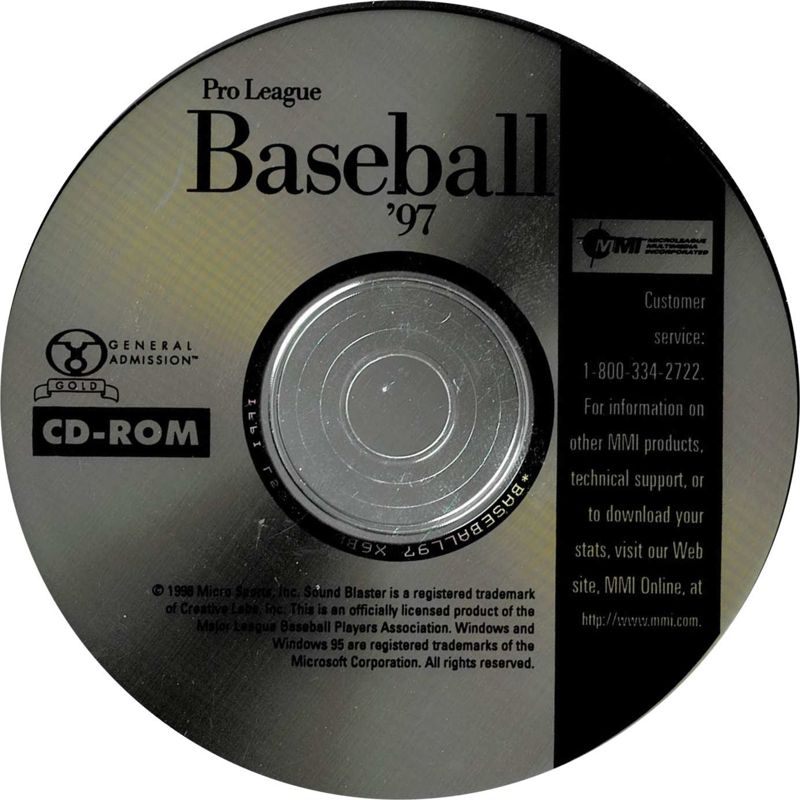 Media for Pro League Baseball '97 (DOS)