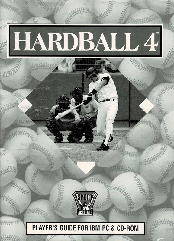 Manual for HardBall 4 (DOS) (CD-ROM release): Front