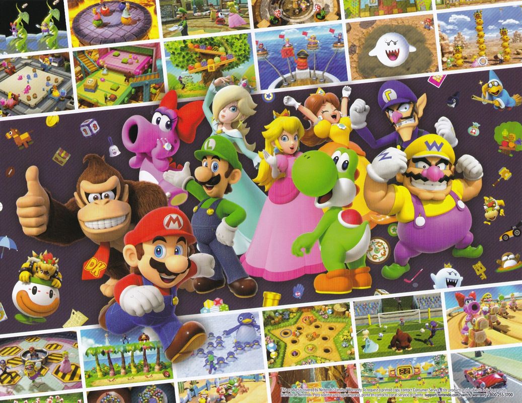 Inside Cover for Mario Party Superstars (Nintendo Switch)