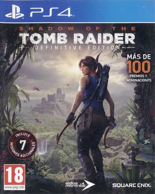 Front Cover for Shadow of the Tomb Raider: Definitive Edition (PlayStation 4)