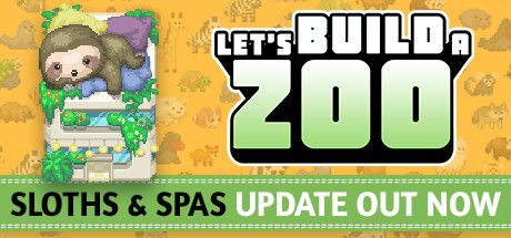 Front Cover for Let's Build a Zoo (Windows) (Steam release): Sloths & Spas update version