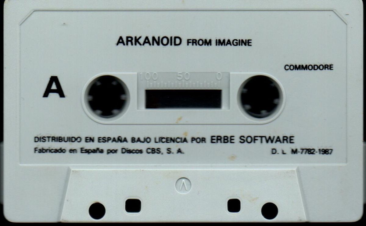 Media for Arkanoid (Commodore 64) (Cassette tape release for Spain)