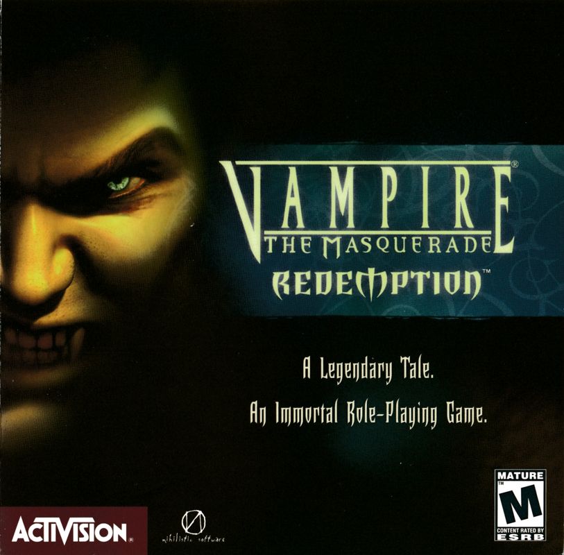 Manual for Vampire: The Masquerade - Redemption (Windows) (Platinum Hit Series release): Front