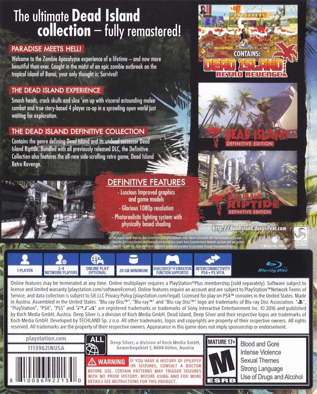 DEAD ISLAND 2 PS5 Game Case Slip Cover Sleeve Only- No Game- collectable  EUR 9,29 - PicClick IT