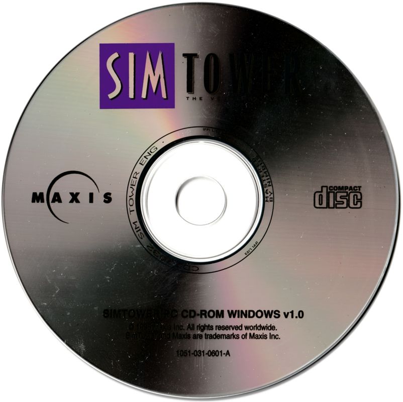 Media for SimTower: The Vertical Empire (Windows 3.x) (CD-ROM release)