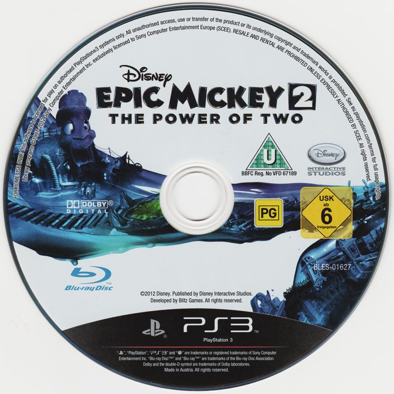 Disney Epic Mickey 2: The Power of Two cover or packaging material ...