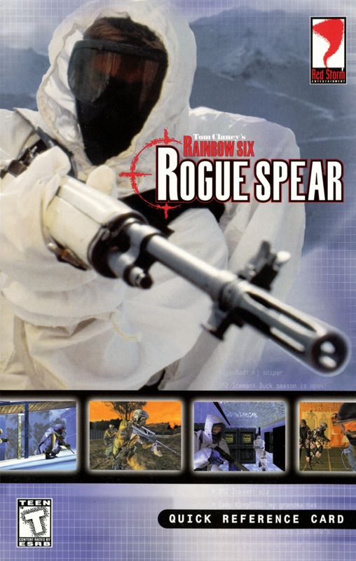 Reference Card for Tom Clancy's Rainbow Six: Rogue Spear - Platinum Pack (Windows) (No inside box flaps): Front