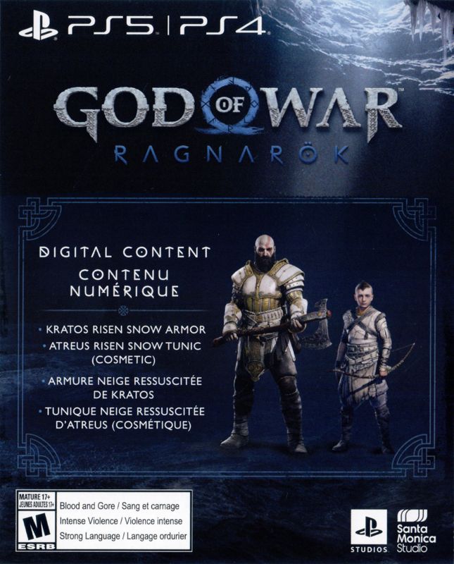 Extras for God of War: Ragnarök (Launch Edition) (PlayStation 5): DLC info side