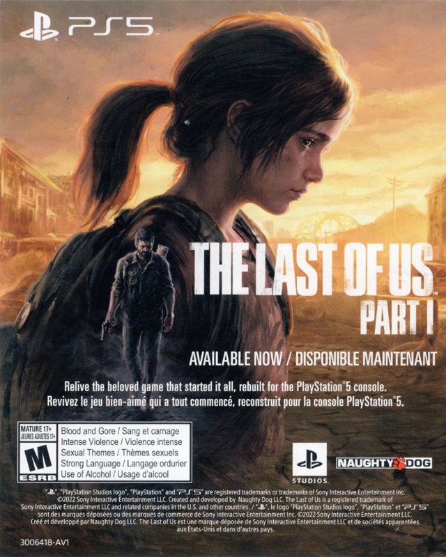 Advertisement for God of War: Ragnarök (Launch Edition) (PlayStation 5): The Last of Us Part I
