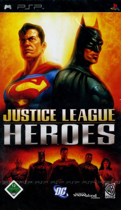Front Cover for Justice League Heroes (PSP)