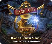 Front Cover for Magic City Detective: Rage Under Moon (Collector's Edition) (Windows) (Big Fish Games release)