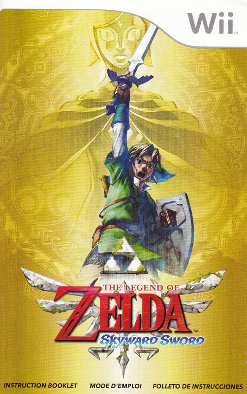 Manual for The Legend of Zelda: Skyward Sword (Wii) (Includes 25th Anniversary Soundtrack): Front