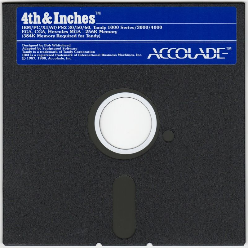 Media for Accolade In Action (DOS): 4th & Inches