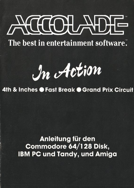 Manual for Accolade In Action (DOS)