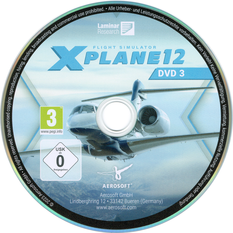 Media for X-Plane 12 (Linux and Macintosh and Windows): Disc 3
