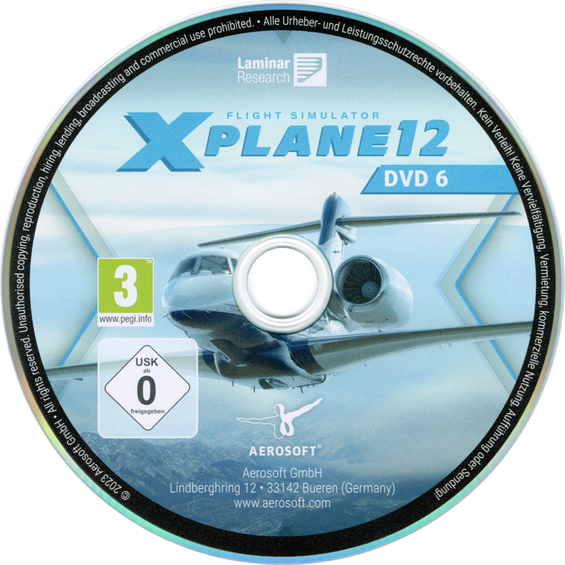 Media for X-Plane 12 (Linux and Macintosh and Windows): Disc 6