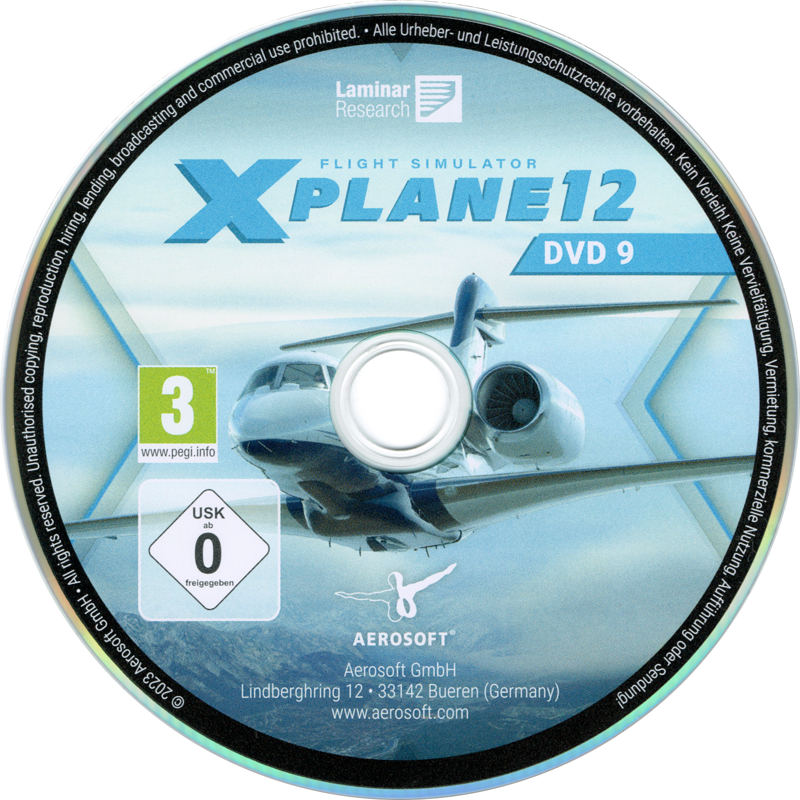 Media for X-Plane 12 (Linux and Macintosh and Windows): Disc 9