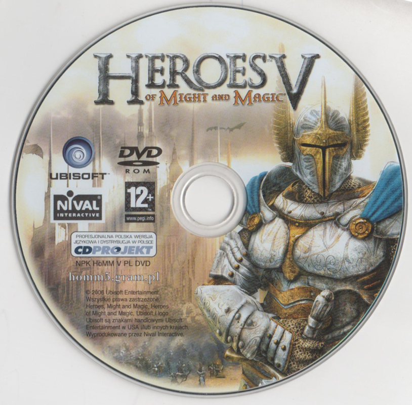 Media for Heroes of Might and Magic V (Windows) (Platynowa Kolekcja release)