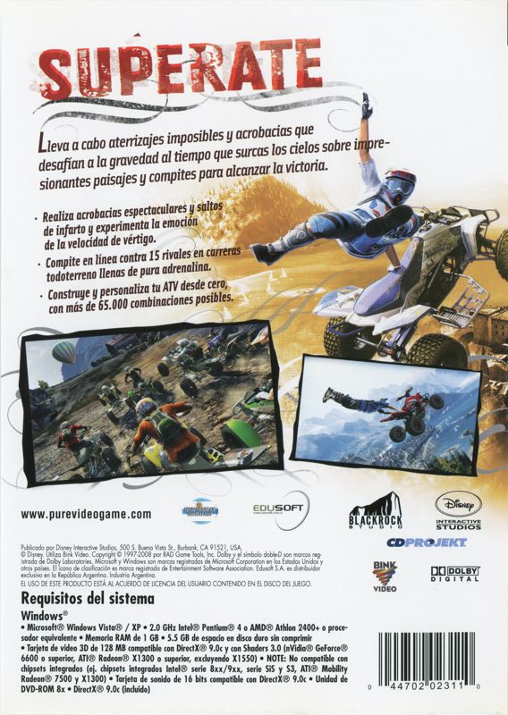 Back Cover for Pure (Windows)