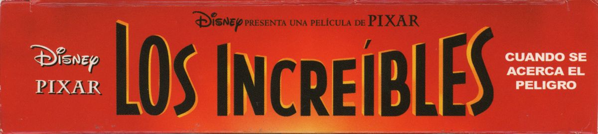 Spine/Sides for The Incredibles: When Danger Calls (Macintosh and Windows): Top