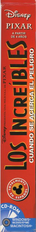 Spine/Sides for The Incredibles: When Danger Calls (Macintosh and Windows): Right