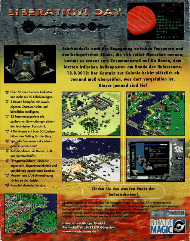 Back Cover for Fallen Haven: Liberation Day (Windows)