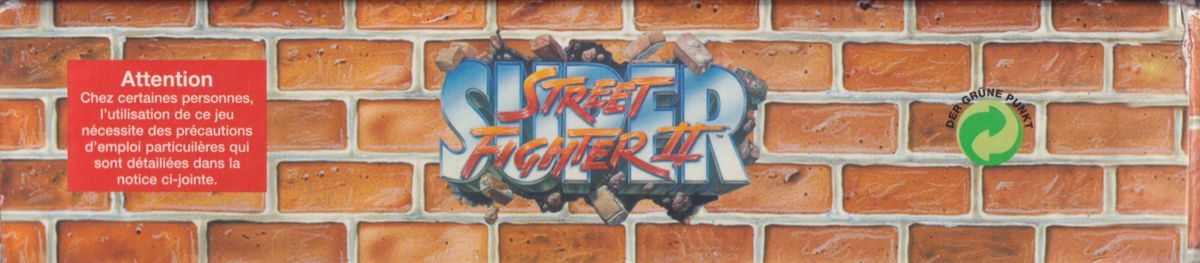 Spine/Sides for Super Street Fighter II (Amiga) (A500/600 release): Top