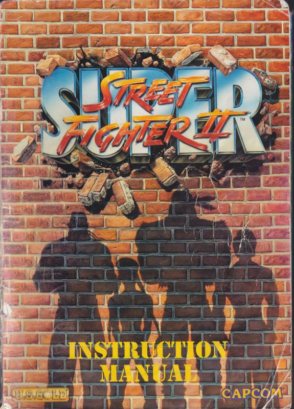 Manual for Super Street Fighter II (Amiga) (A500/600 release): Front