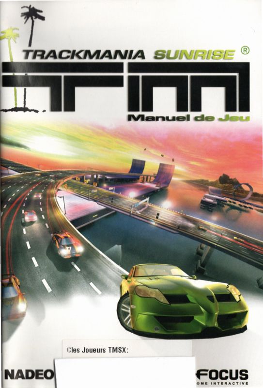 Manual for TrackMania Sunrise eXtreme + TrackMania Nations ESWC (Collector's Edition) (Windows): Game 1/2