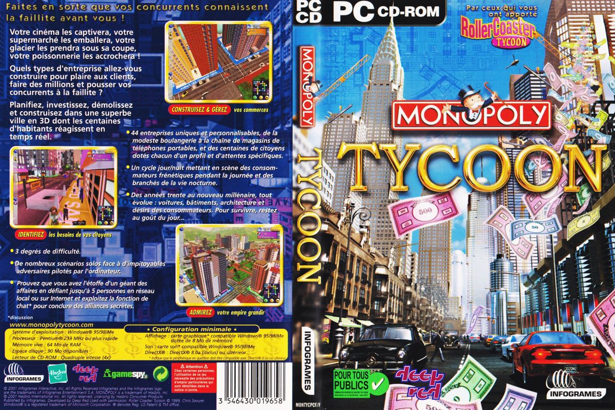 Full Cover for Monopoly Tycoon (Windows)