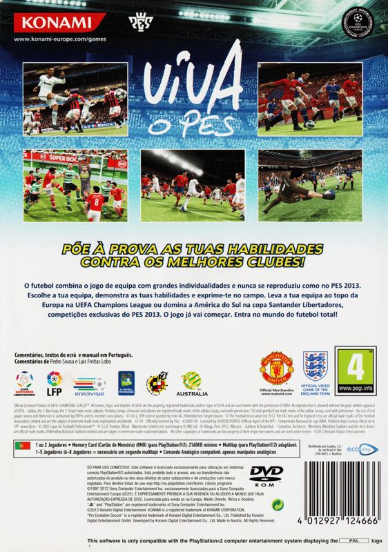Pro Evolution Soccer 2013 - PS2 Games