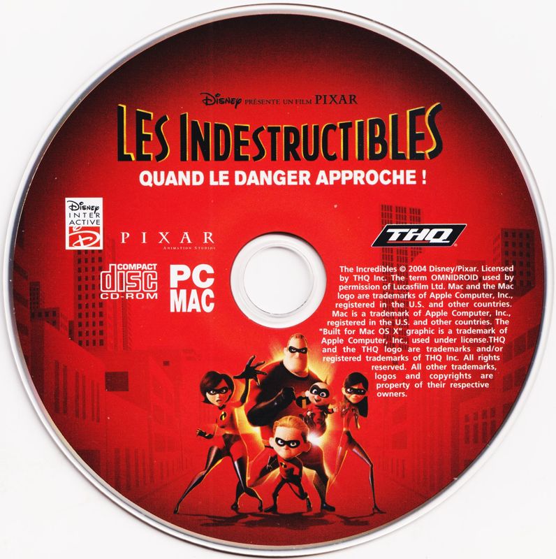 Media for The Incredibles: When Danger Calls (Macintosh and Windows)