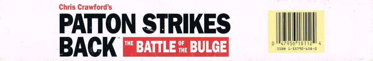 Spine/Sides for Patton Strikes Back: The Battle of the Bulge (DOS) (Dual-media release): Bottom