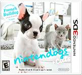 Front Cover for Nintendogs + Cats: French Bulldog & New Friends (Nintendo 3DS) (eShop release)