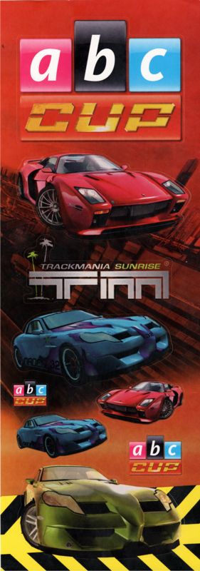 Extras for TrackMania Sunrise eXtreme (Windows) (ABC magazine 2008/25-26 covermount): Sticker Set