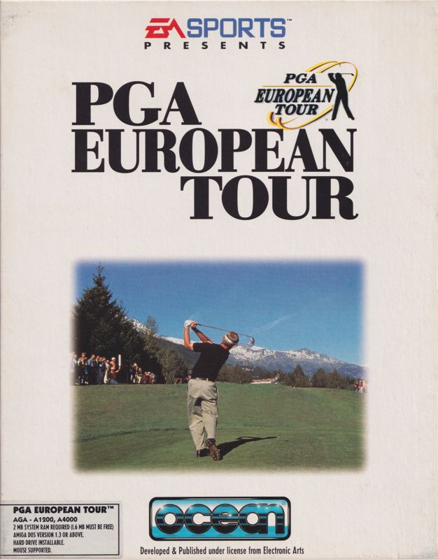 Front Cover for PGA European Tour (Amiga) (Amiga 1200 / 4000 AGA version)