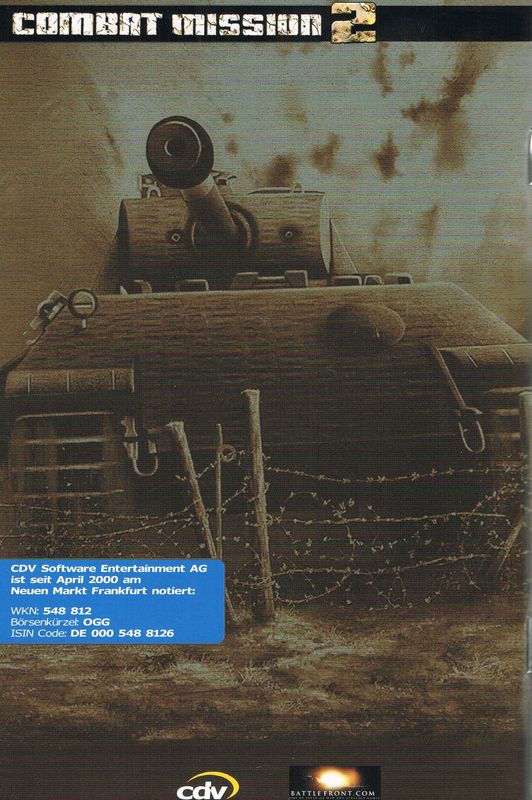 Manual for Combat Mission II: Barbarossa to Berlin (Windows): Back