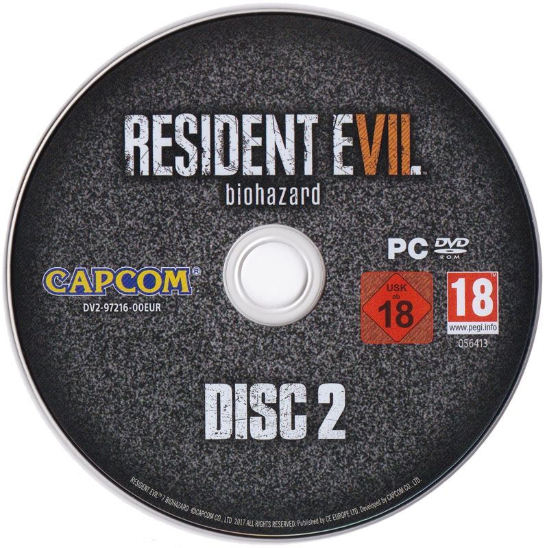 Media for Resident Evil 7: Biohazard (Windows): Disc 2